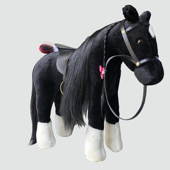 Premium pony toy with brush, hair clip and blanket - Picture 5 of 6